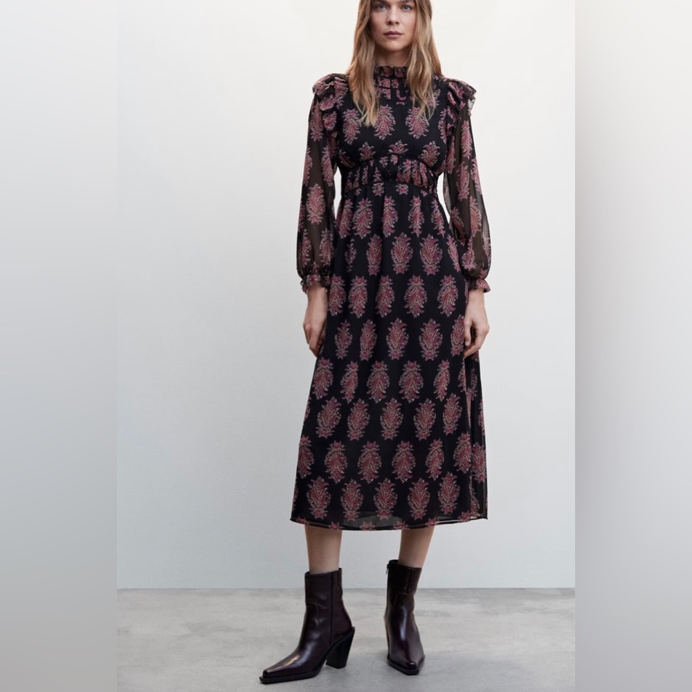 Baroque Print Dress